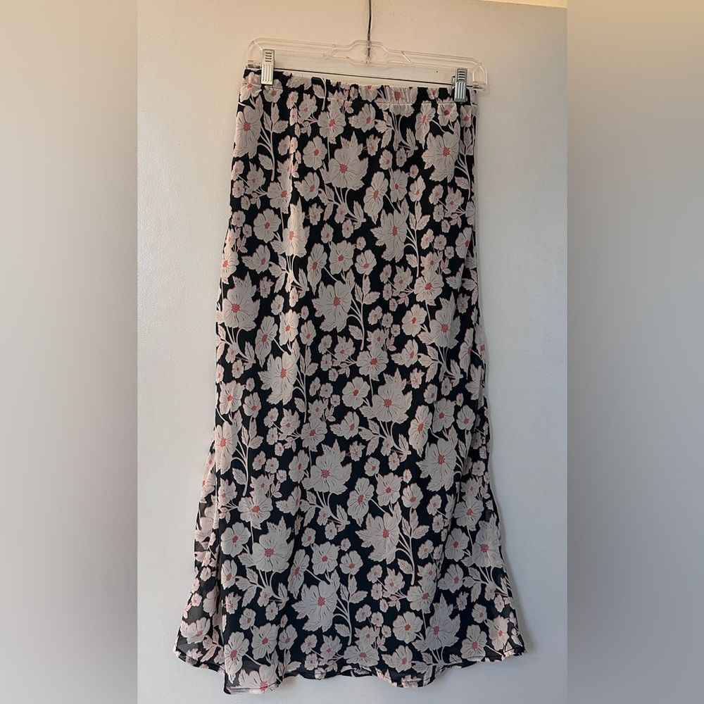 FARROW Lydia Floral Midi Skirt, Sz M